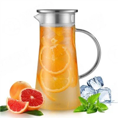 1300 ml stikla krūze ar PP vākiem