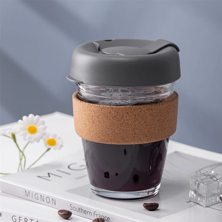Glass Coffee Cup With Silicone Sleeve