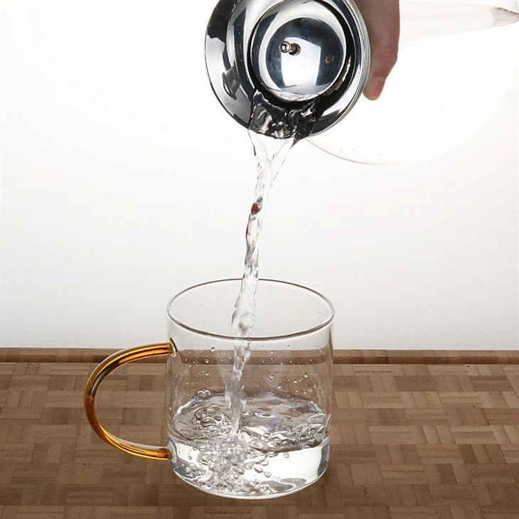 Hot Cold Tea Juice Coffee Glass Water Jug--1000ml High Borosilicate Heat-resistant Glass Water Jug
